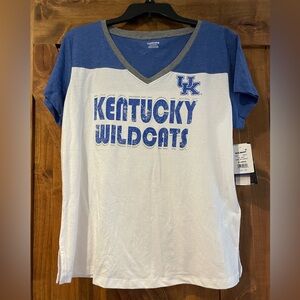 Kentucky Wildcats Women's Blue and‎ White Short Sleeve Tee